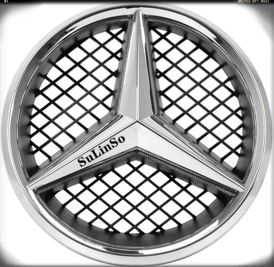 

LED Emblem for Mercedes Benz 2005-2013, Front Car Grille Badge, Illuminated Logo Hood Star DRL