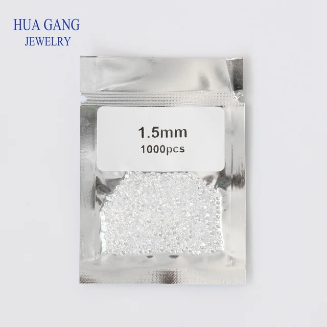 5A Grade Round White Cubic Zirconia Stone 6