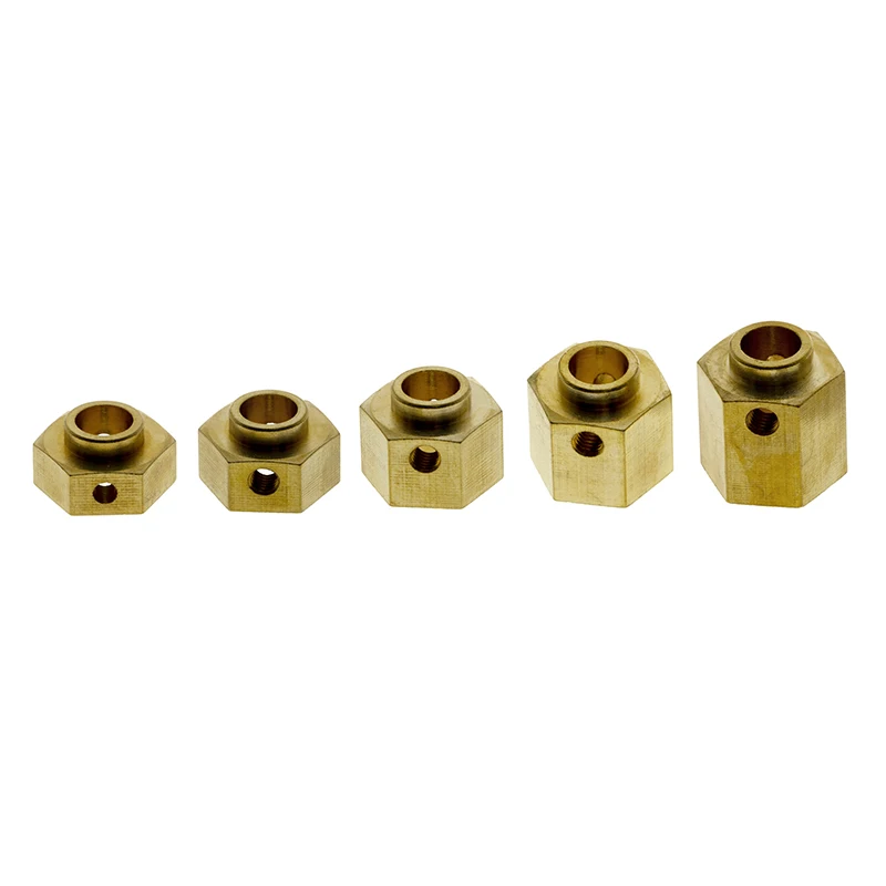 

for RC Crawler Axial SCX10 III AXI03007 4Pcs Heavy Brass 12mm Wheel Hex Wheel Hub Extended Adapter