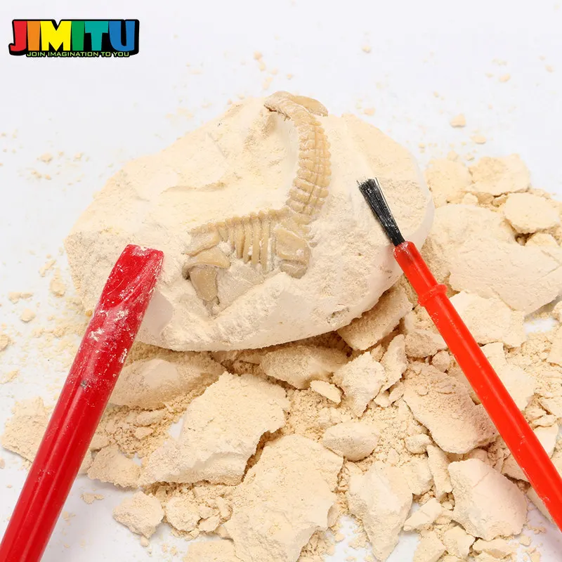 JIMITU DIY Динозавр яйцо копать окаменелости раскопки игрушки для детей Обучающие образовательные вечерние Noverity Подарочная игрушка