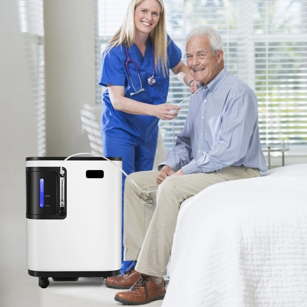 

0.5-3L/min Oxygen Concentrator Portable Oxygen Generator Oxygene Make Machine High Purity Air Purifier for Home Care No Battery