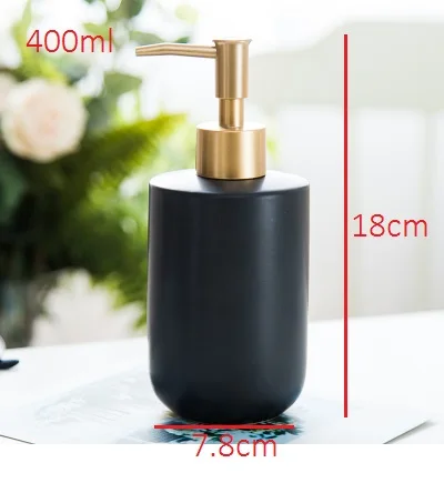 Nordic black ceramic bathroom accessories Washing set hotel Household soap dispenser Toothbrush holder soap dish mx6171609