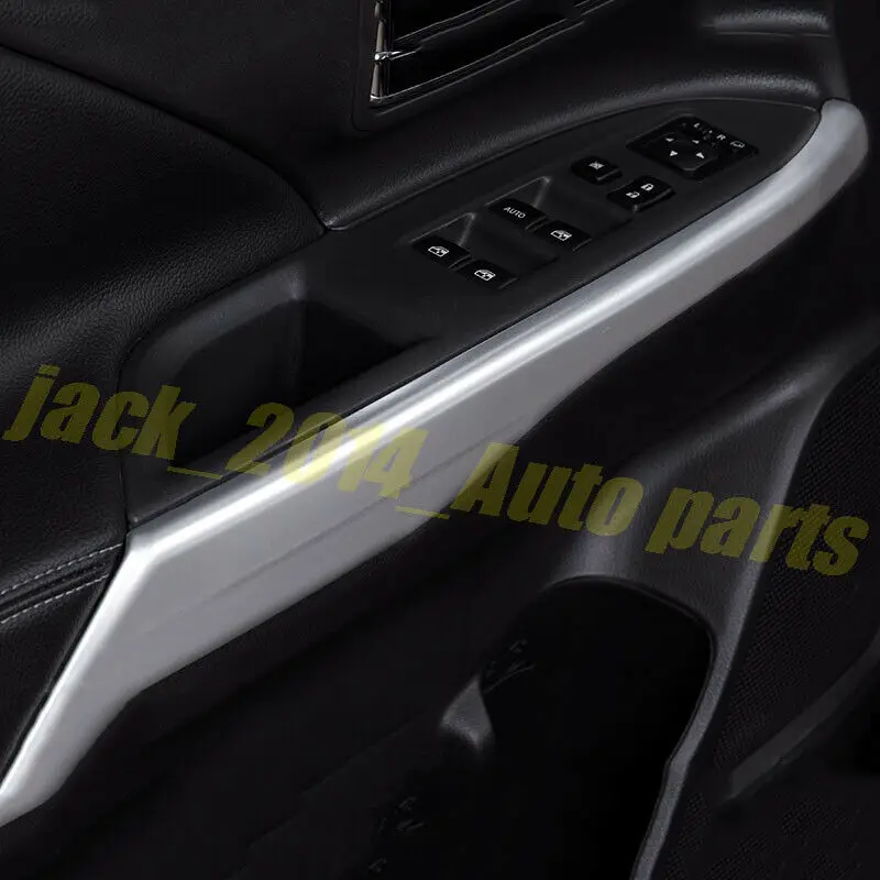 Для Mitsubishi Outlander 2013- авто аксессуар внутренняя отделка ABS хромированный подлокотник на внутреннюю сторону двери панель Крышка отделка
