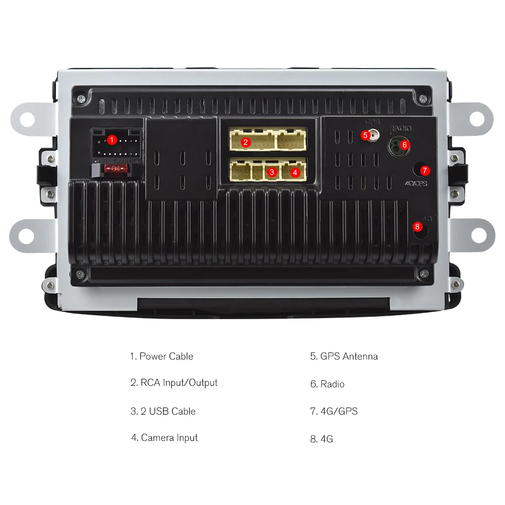  Podofo Android 8.1 Auto Radio 8 ''HD Touchscreen Auto Radio GPS Spiegel Link Auto Stereo Für Renaul