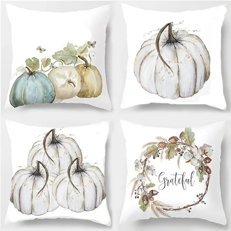 Хэллоуин благодарения Тыква наволочка из полиэстера фермерский дом Декор