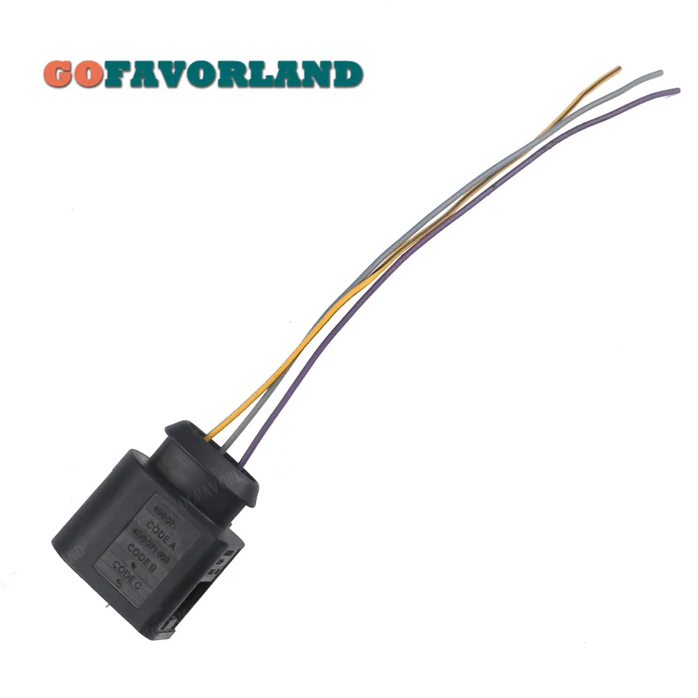 3-контактный разъем с кабелем жгута 4D0971993 для VW Passat 2006-2016 CC EOS Jetta Golf MK6 Tiguan Audi A3 A4 A5 A6