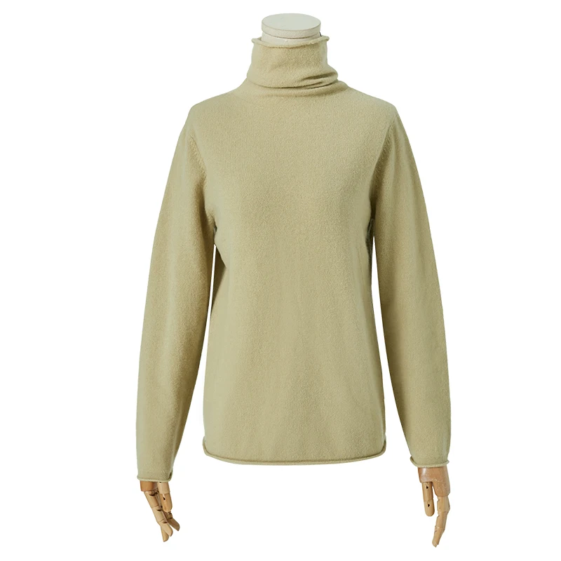 ARTKA Autumn Winter New Women Sweater Multicolor Pure Wool Sweater Turtleneck Pullover Wool Knitted Sweaters YB11791D