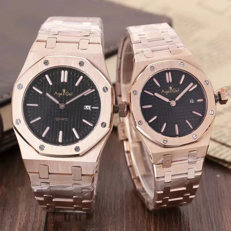 

Top Luxury Brand New Men Women Lady Watch Stainless Steel Japanese Quartz Sapphire Rose Gold Black White Classical Watches AAA+