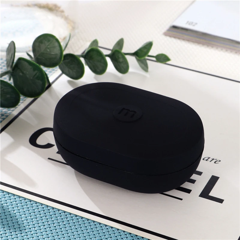 Силиконовый чехол для наушников с Bluetooth для Redmi Airdots/Xiaomi Airdots Lite простое беспроводное покрытие для наушников Мягкий защитный чехол