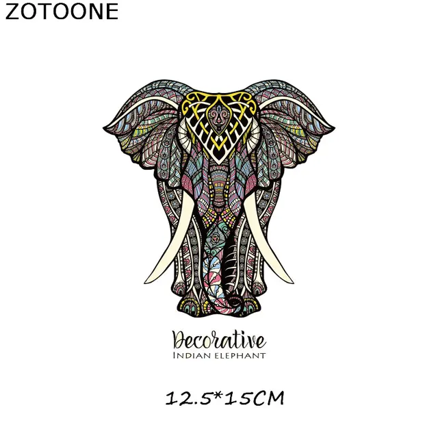 ZOTOONE Cartoon animal patch paste heat transfer vinyl owl elephant butterfly costume DIY micro chapter hot press patch sticker 382