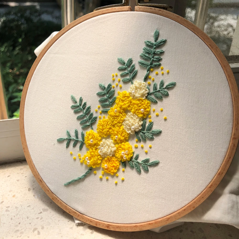 Европейский набор лент для вышивки сделай сам с рамкой наборы рукоделия