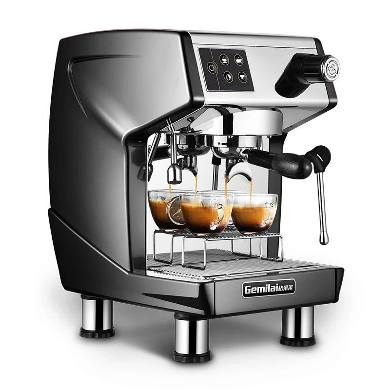 CRM3200D кофемашина 120 чашки/час высокая эффективность коммерческий кофейный чайник 15 бар полуавтоматический светодиодный эспрессо - Цвет: Черный