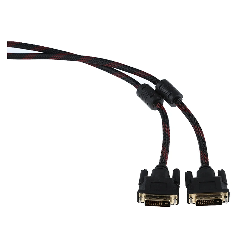 Кабель DVI-D 1,5 m 24+ 1 Dual Link Кабель Male-male черный и красный