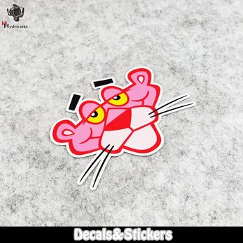 

NO.LN254 Cartoon Pink Tiger MOTO GP Reflective Sticker Car Sticker Decals Racing Motorcycle Windshield Bike Tank cup