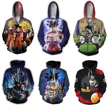 

anime dragon ball Saiyan Son Goku Piccolo Hoodies Jacket Cosplay Costume Vegeta Hoodies Sweatshirts Fashion men women sweater