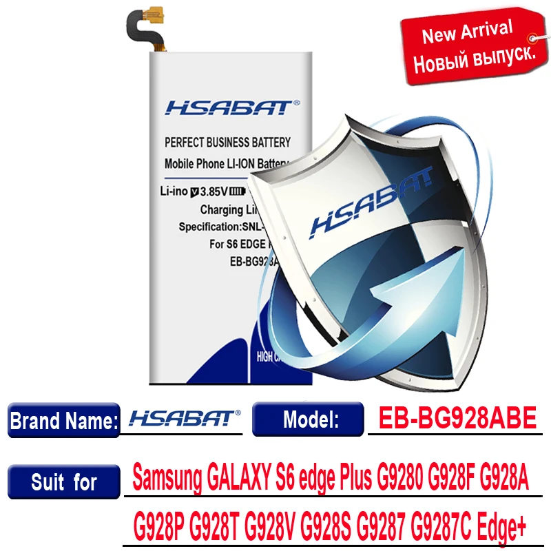 HSABAT EB-BG928ABE 4500 мА/ч, Батарея для samsung GALAXY S6 edge Plus G9280 G928F G928A G928P G928T G928V G928S G9287 G9287C Edge