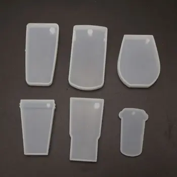 

6Pcs Tumbler Silicone Mold Cup Turner Partner Bottle Shape Key Chain Resin Mold