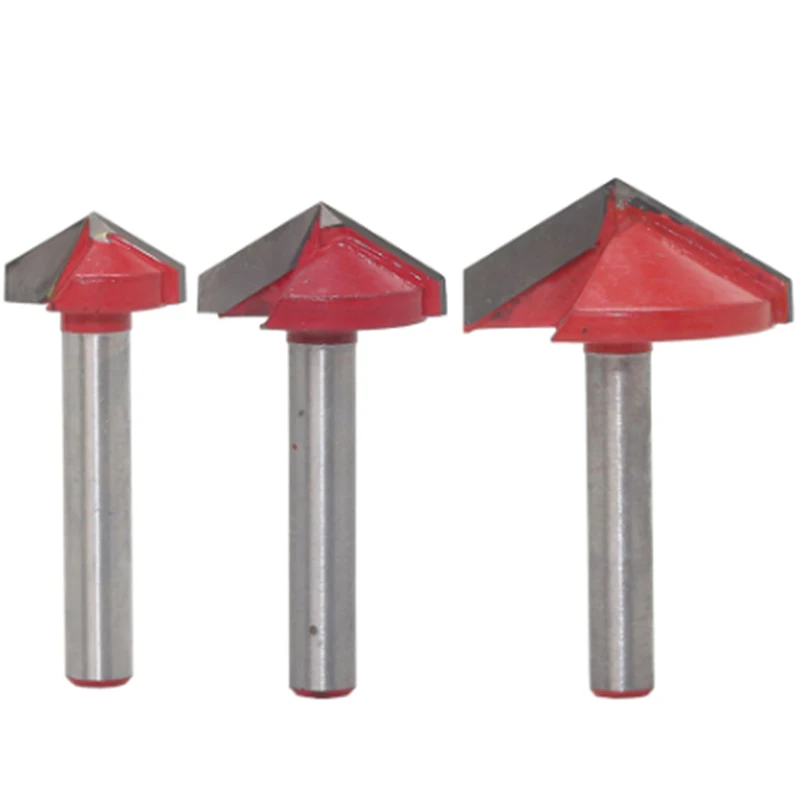 CNC гравировальный V барабанный фрезерный станок Bevelling Cutter 60 90 120 градусов 3D