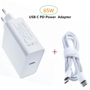 

65W 20V 3.25A USB Type C PD Charger USB C Power Laptop Adapter for Macbook Pro 12 13 Huawei Matebook HP DELL XPS Notebooks