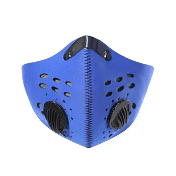 

(Enough Stocks)3 Layers Anti-Fog Face Filter Mask with 2PCFilter Anti-Dust Air Clean Mask Active Carbon Filter Mouth-Muffle new