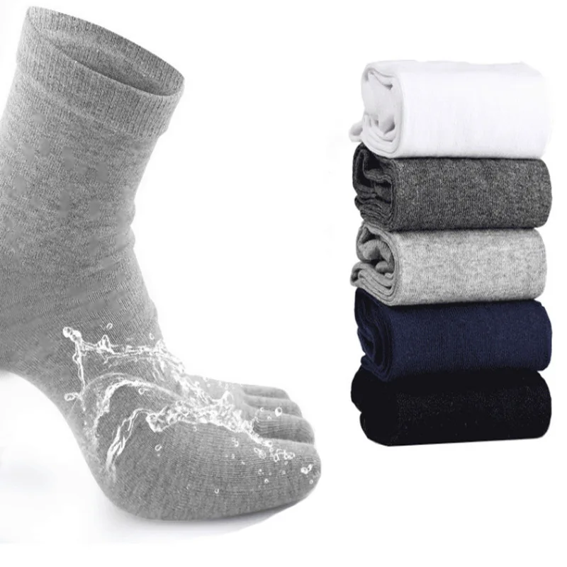 

1 Pair Hot Sale Soft Fashion Winter Autumn Warm Comfortable Men Top Quality Women's Guy Five Finger Pure Soft Cotton Toe Socks