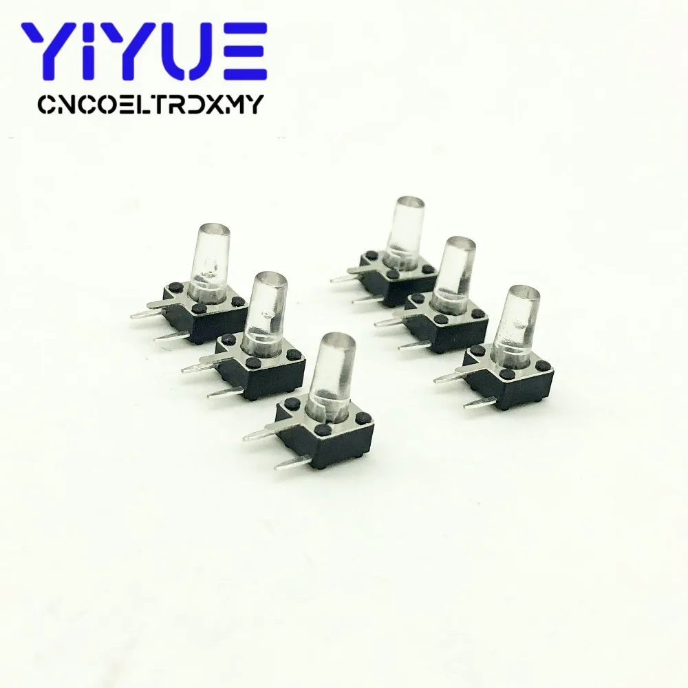20Pcs 667.3mm High Right Angle 3 Pin Dip Side Actile Tact Push Button Micro Switch Self Reset