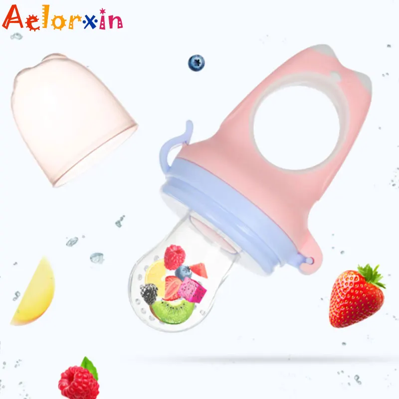 Милые животные Сова Дизайн силиконовый детская пустышка на цепочке с прищепкой