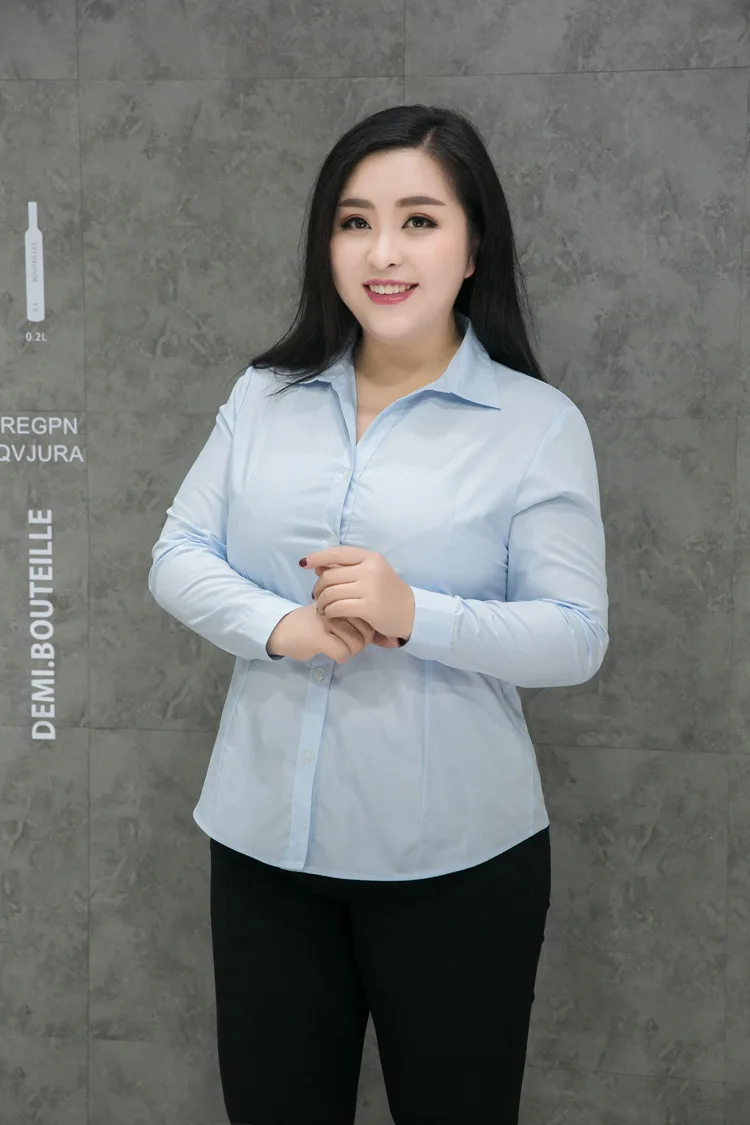 9XL 8XL 7XL 6XL 5XL vetement femme женская рубашка OL белая рубашка офисные женские топы размера плюс сексуальные блузки Рабочая Рубашка M281