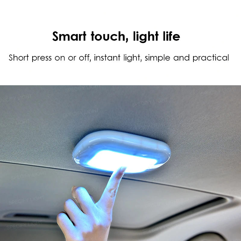 Car Interior Reading Light Auto USB Charging Roof Magnet Auto Day Light Trunk Drl Square Dome Vehicle Indoor Ceiling Lamp (5)