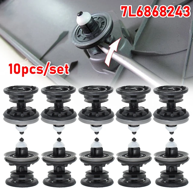 10 pcs. CLIPS DE FIXATION POUR PANNEAU DE PORTE AUDI SEAT VW POLO GOLF  PASSAT TT