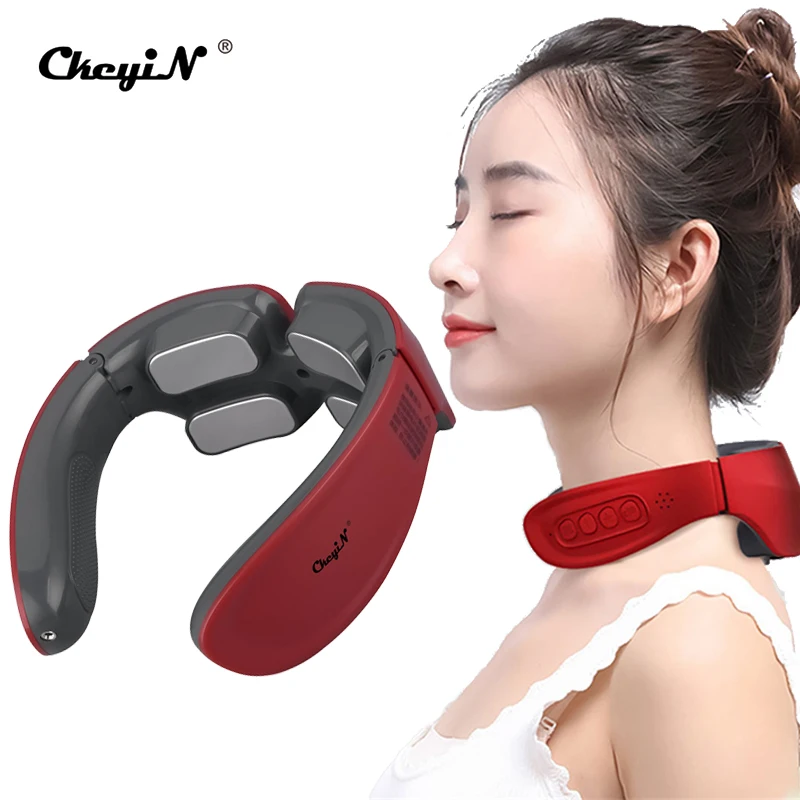 CkeyiN Electric Low Frequency Neck Shoulder Massager TENS Pulse Smart Timing Relax Massage Physiotherapy Machine Relieve Fatigue