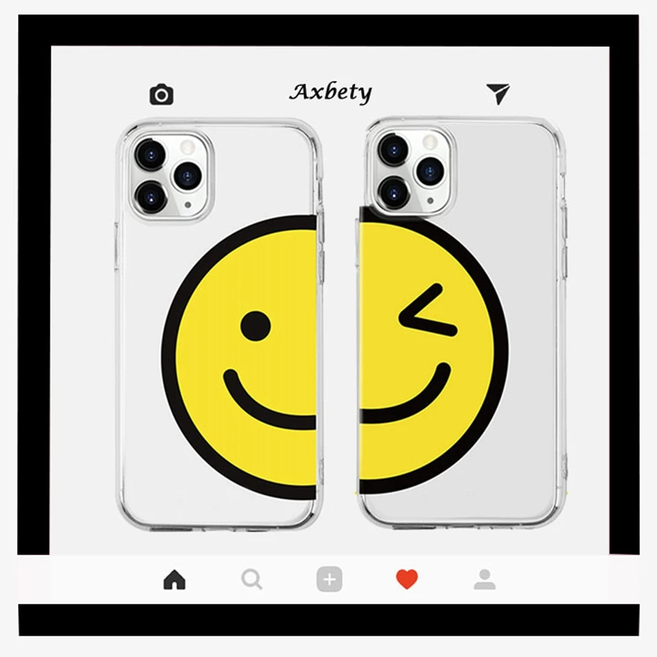 Для Huawei P40 P20 Lite P30 Pro чехол Модный Smiley Wink шаблон для Mate 30 20 10 прозрачный мягкий |