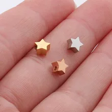 5 мм маленькие звезды аксессуары определенной формы из нержавеющей стали Pendientes Sieraden Maken разъемы для ожерелья DIY ювелирных изделий