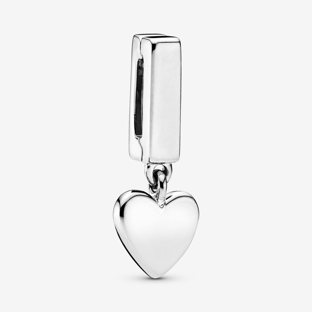 Sterling Silver Charms Beads Original Reflections Clip Heart Clover Crown Charm Fit Pandora Bracelets Diy Jewelry For Women