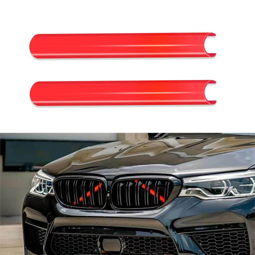 2pcs Support Grill Trim Strips Bar V Brace Wrap Bmw 1 2 3 4 Series F07 F10  F11 F18 F06 Front Radiator Grille Stying Decoration - Car Stickers -  AliExpress