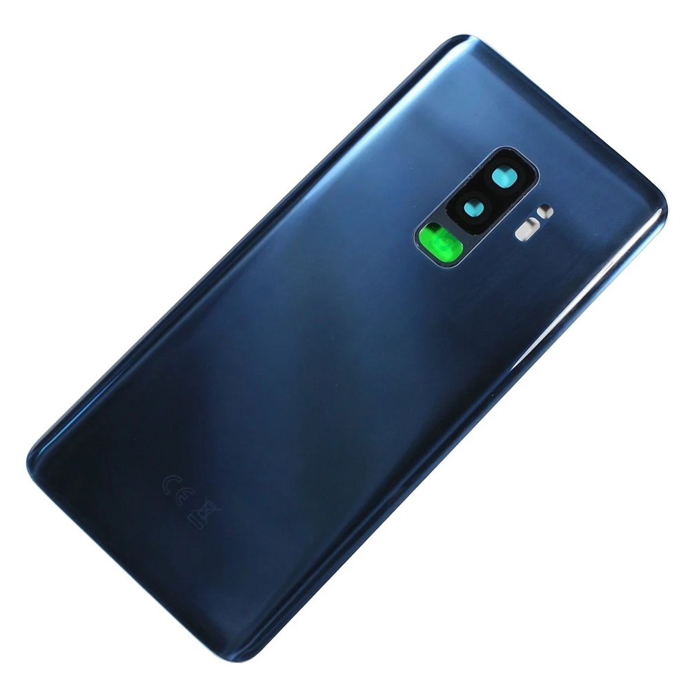 10 шт. задняя крышка батареи для samsung Galaxy S9 plus S9+ G960 G965 корпус запчасти с наклейкой+ объектив камеры