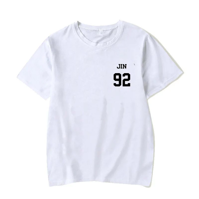 Rap Monster Джин SUGA J-HOPE JIMIN V Юнга Кук футболка LOVE YOURSELF слеза портрет комиксов футболка с узором в стиле граффити Кей-поп Харадзюку, с мультяшным принтом - Цвет: t-shirt 06