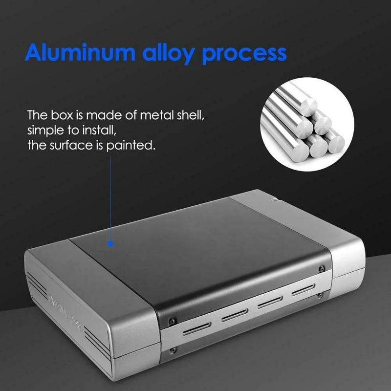  USB 3.0 DVD CD Case External HDD Mobile Box for 3.5 inch SATA Enclosure ROM Burner EU Plug
