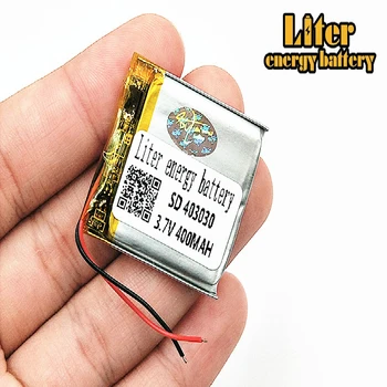 

043030 3.7V,400mAH 403030 Polymer lithium ion Li-ion battery for TOY,POWER BANK GPS mp3 mp4 MP5 Smart Watch Power Bank Speaker