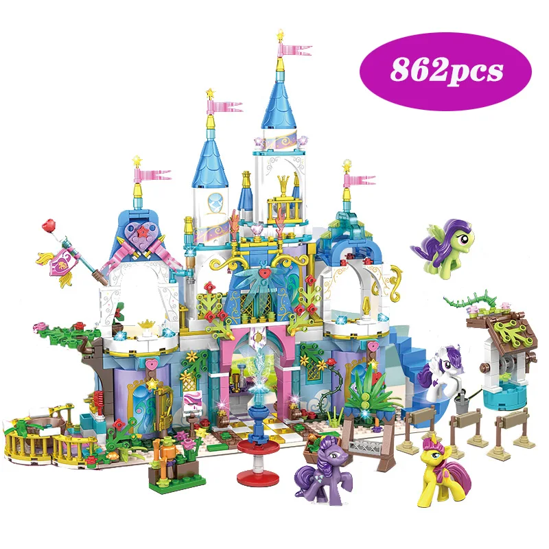 

Fit My Little Girls Friends Club Ponying Castle Playmobil Figure Legoinglys Building Blocks Part Chrismas Friends Toys For Kids
