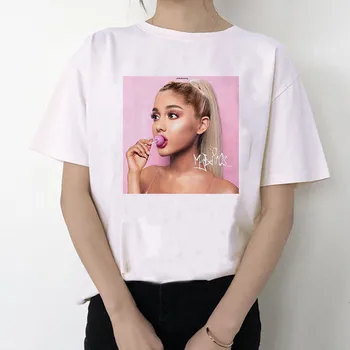 

Ariana Grande T Shirt Women Fashion Harajuku Tops Hip Hop Short Sleeve T-shirt Top Tee Female