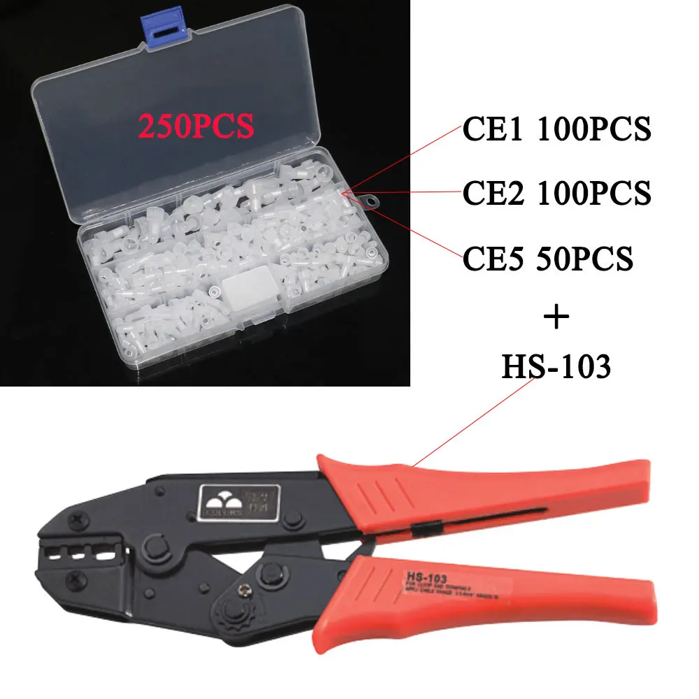 

Crimping Pliers for Install Bay Wire Connector Insulated Terminal Crimp Tool for Closed End Crimp Cap Only