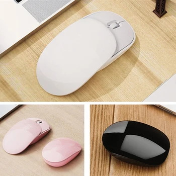 

Rechargeable Wireless Silent Mouse Optical USB Computer Mause 1600 DPI Mini Small Slideable Pink PC Office Mause For Girl Laptop