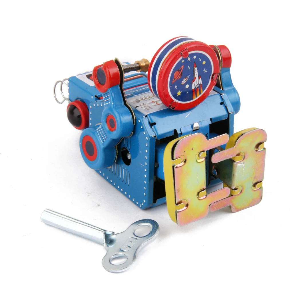 Wind Up Robot MS408 Tin Toy Funny Clockwork Toy For Kid Christmas Gift