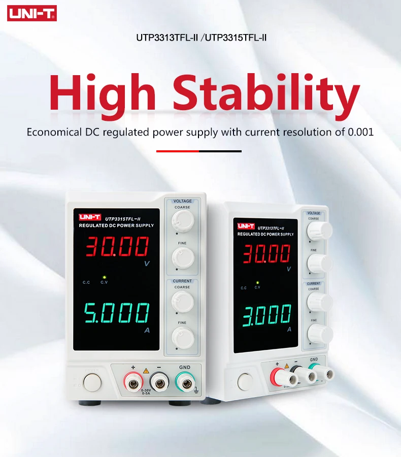 UNI-T Линейный источник питания постоянного тока UTP3313TFL-II UTP3315TFL-II импульсный стабилизатор напряжения 110 В/220 В лабораторный ремонт DIY мультиметр