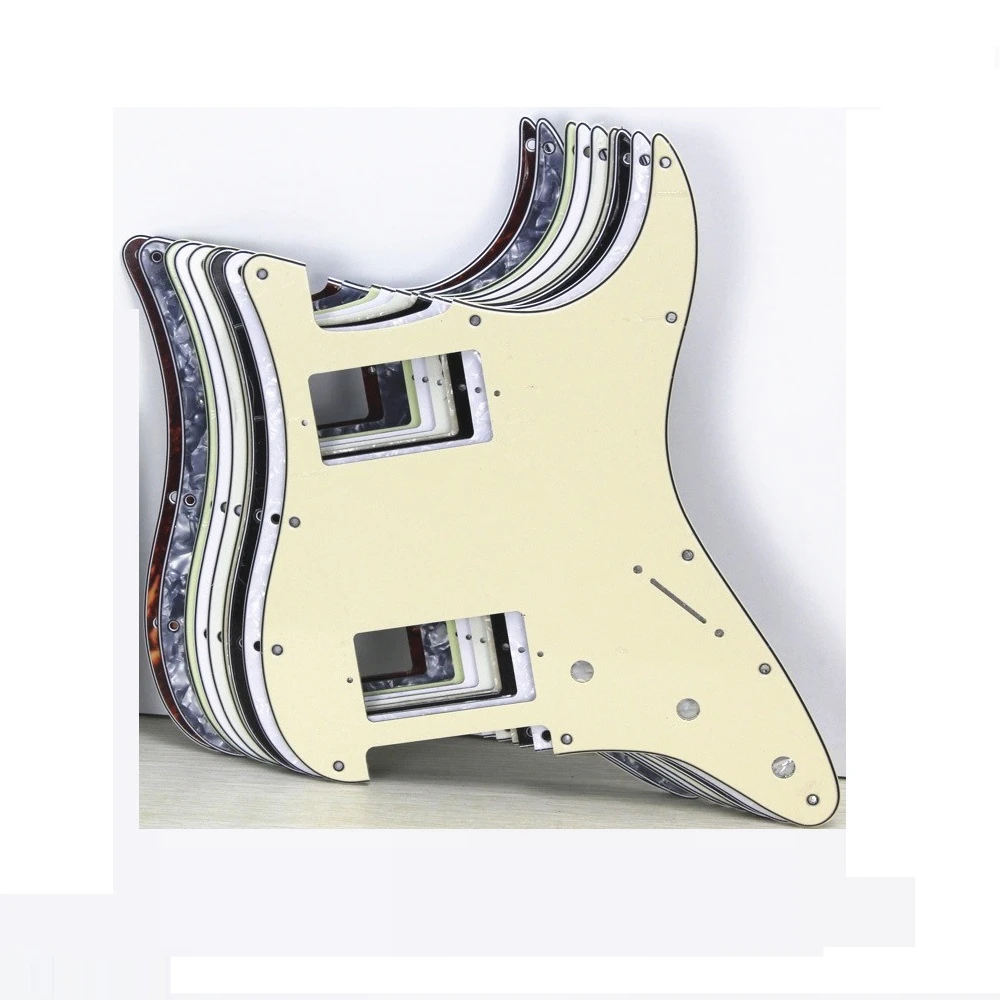 FLEOR Electric Guitar Pickguard HH Pick Guard 11 Holes Scratch Plate
