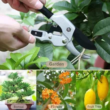 20 см храповик отделка растений Садоводство ручной секатор резка секатор кустарник садовые ножницы, инструмент наковальня филиал ножницы садовый сад обрезка