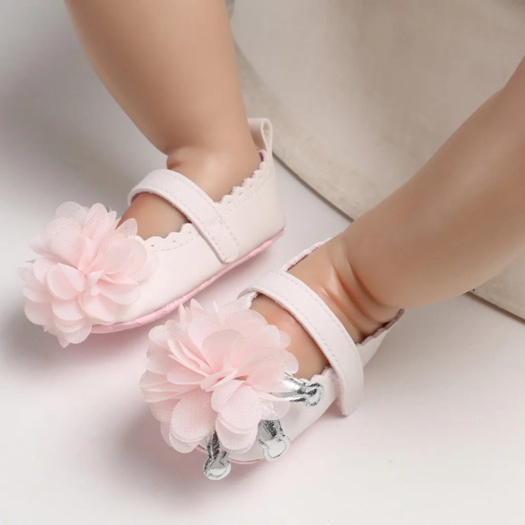 Фирменная Новинка для новорожденных, летнее, для малыша для маленьких девочек милая мягкая подошва анти-скольжения аппликация Firstwalk детская обувь Лидер продаж