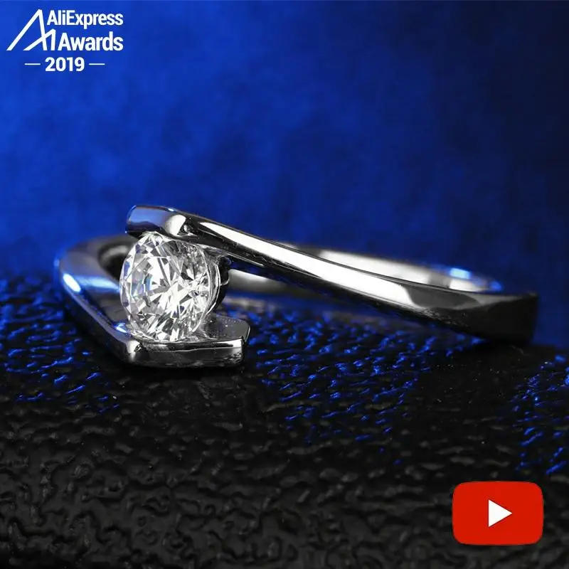 Кольцо из серебра 925 пробы с бриллиантами 1 Х5 мм|Кольца| |