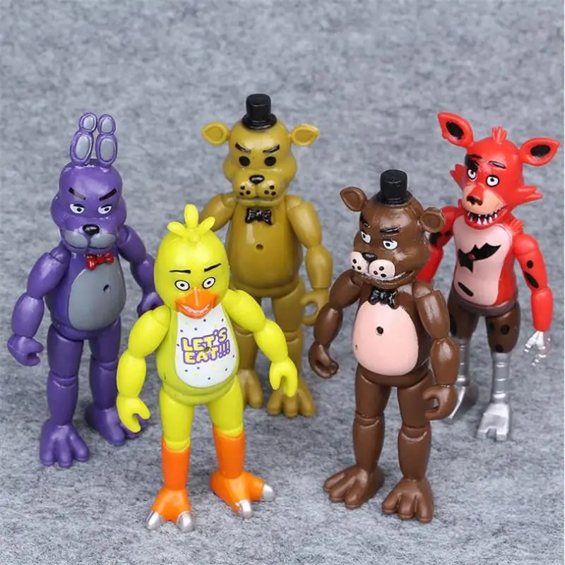 5 шт./компл. Five Nights At Freddy's пять ночей у Фредди Рисунок игрушки куклы экшен модель